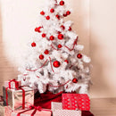 Árvore de Natal artificial – Abeto verde ou branco com suporte metálico (disponível de 120 cm a 240 cm)