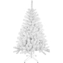 Árvore de Natal artificial – Abeto verde ou branco com suporte metálico (disponível de 120 cm a 240 cm)