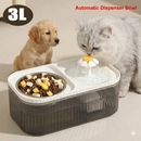 Comedouro e bebedouro para animais de estimação com fonte