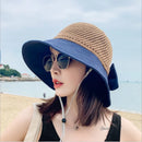 Foldable Women’s Summer Hat with Bow – Comfort & Sun Protection with Elegant Style