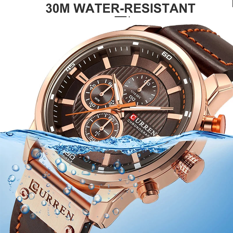 Curren Military Men's Watch – Sporty Style with Useful Features