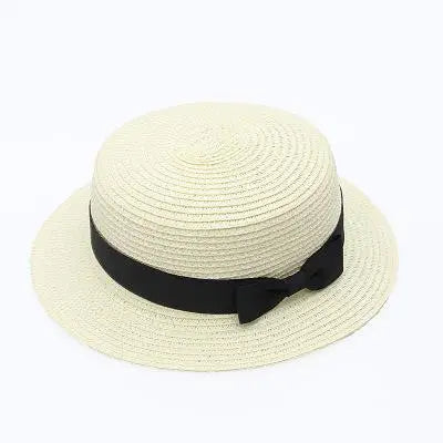 Women’s Panama Straw Hat with Bow – Elegant Summer Sun Protection
