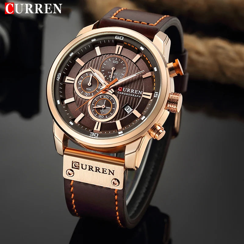 Curren Military Men's Watch – Sporty Style with Useful Features