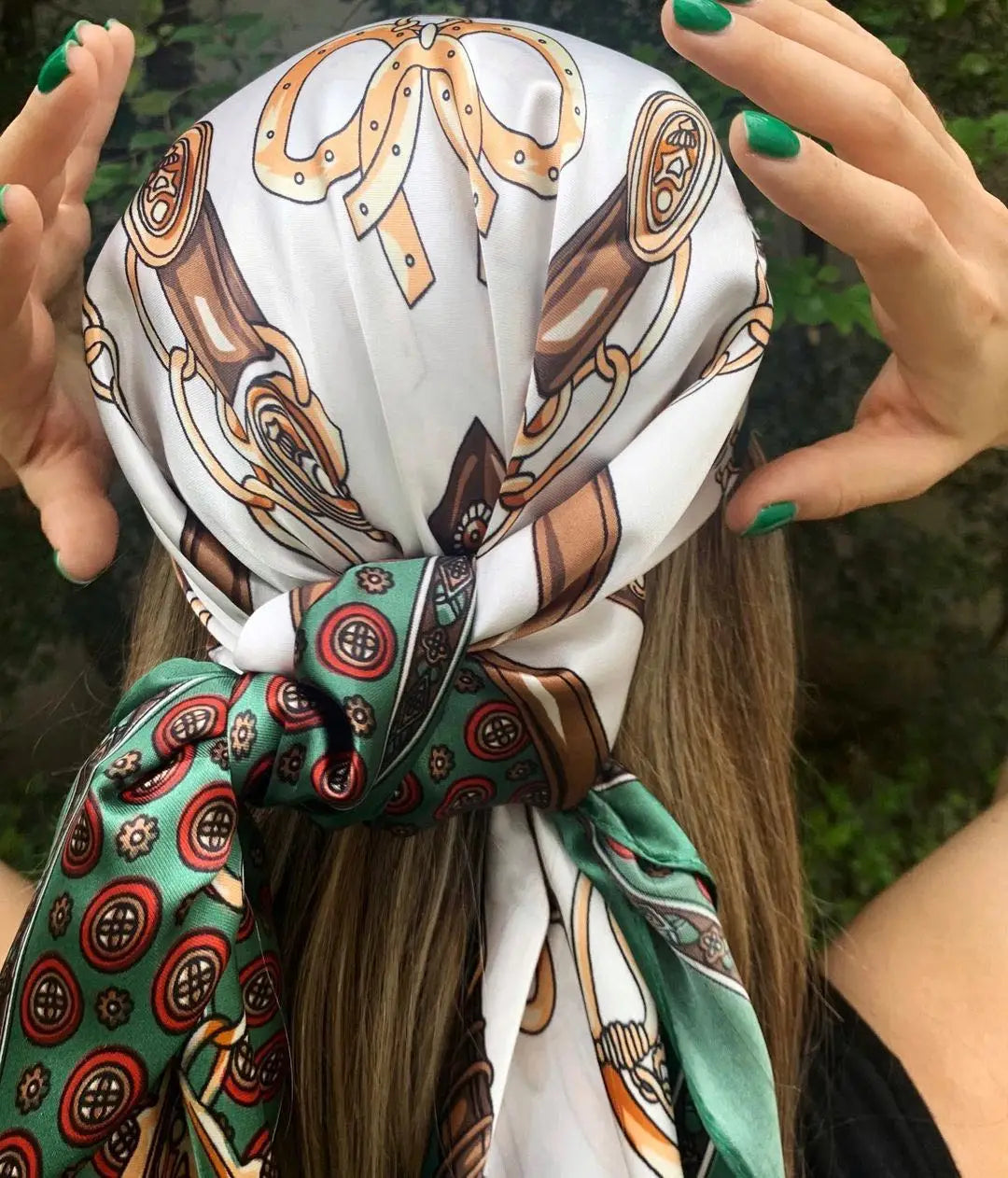 Luxury Square Satin Scarf – Effortless Elegance for Every Season
