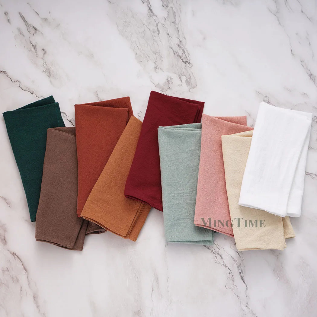 Timeless Washed Cotton Napkin 40x40cm – Elegant Table Accent with Affordable Style