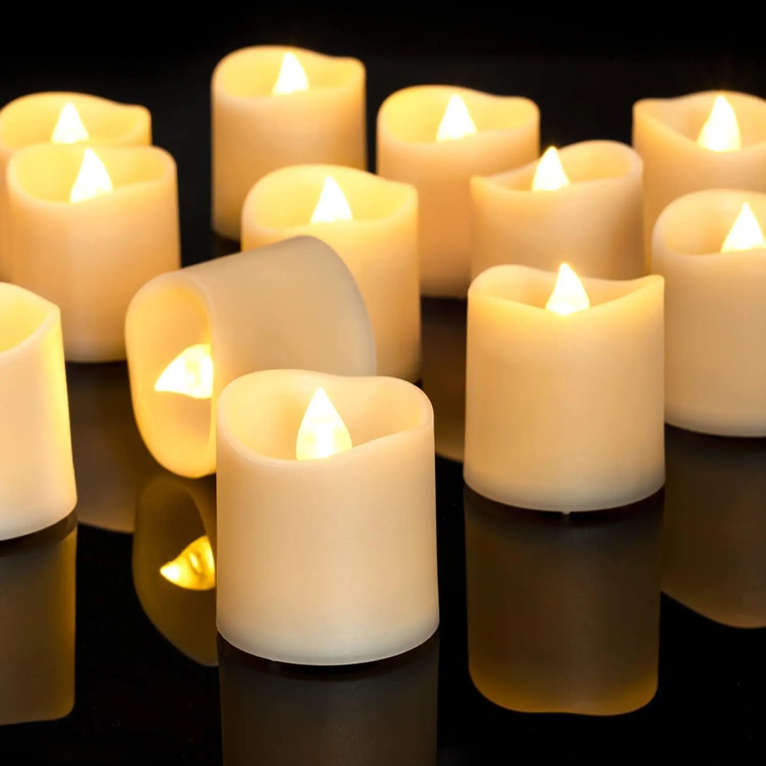 Warm White Candles for Wedding, Christmas, Halloween & Home Decor