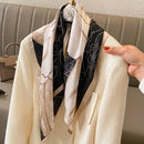 Luxury Print Satin Square Scarf – Elegant, Versatile & Lightweight for Everyday Use