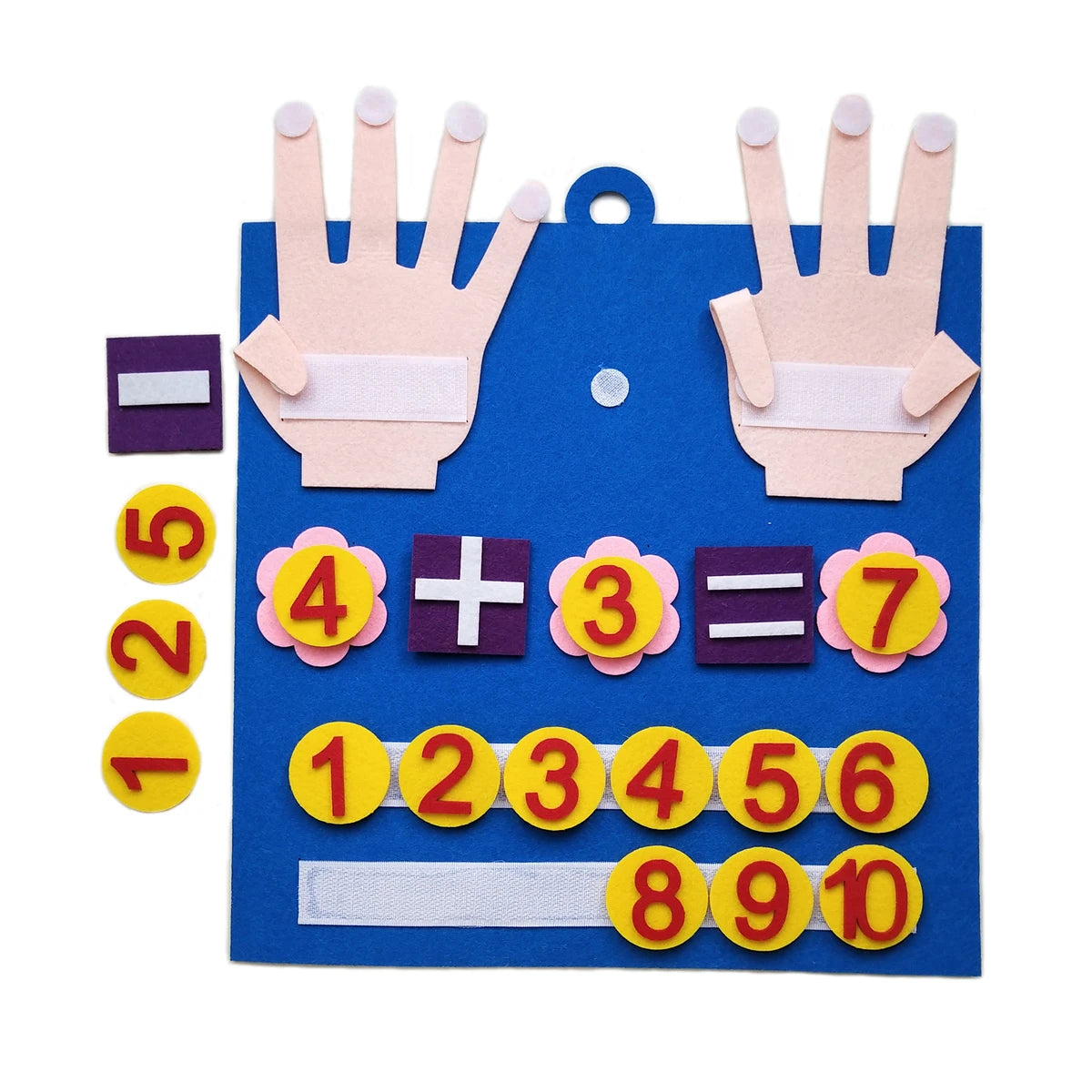 Montessori Felt Finger Numbers Toy – Early Counting & Math Game for Kids (3–6 Years)