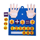 Brinquedo Montessori em Feltro com Números para os Dedos – Jogo de Contagem e Matemática para Crianças (3 aos 6 Anos)