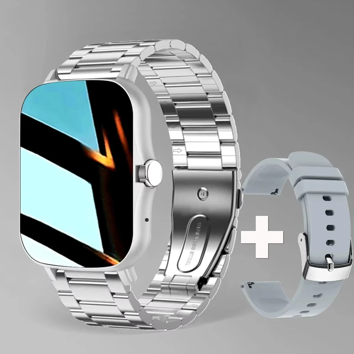 Smartwatch – Full Touch Screen, Fitness Tracker, Bluetooth Calls, Waterproof