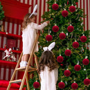 Wine Red Velvet Christmas Balls Classic Elegance for Your Tree!