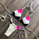 2023 Sexy Bikini Multicolor Swimsuit Women Swimwear Push Up Ribbed Bikini Set Brazilian Bathing Suit Beach Wear Bather Biquini