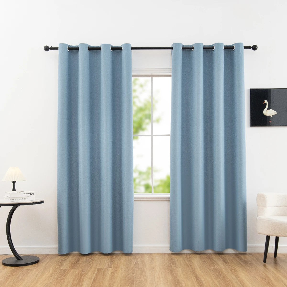 Solid Blackout Curtain with Grommets – Full Privacy and Stylish Comfort