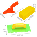 Conjunto de 3 peças de moldes para tijolos de areia e neve – Brinquedo para construir castelos ao ar livre para crianças, ideal para praia ou diversão no inverno.