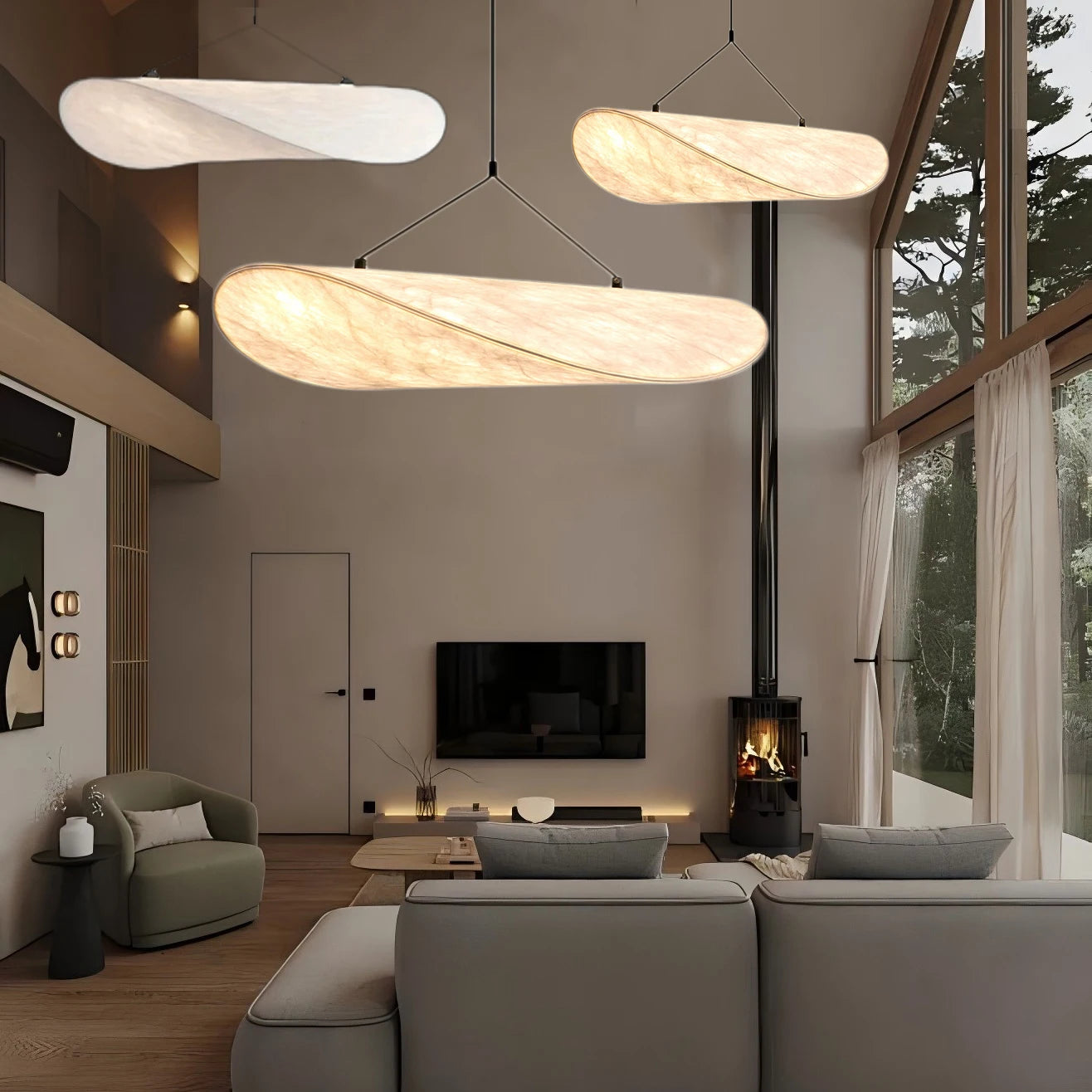 Modern Pendant Light with Remote Control – Elegant and Affordable Home Decor