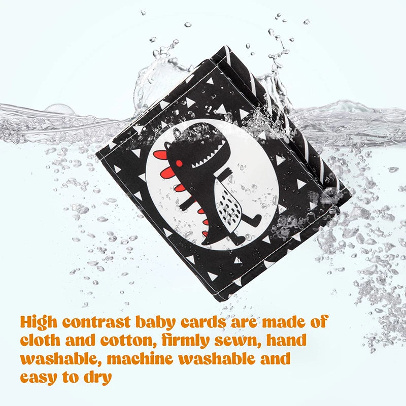 3D Touch & Feel Soft Baby Book – Musical High-Contrast Cloth Book for Infants (0–12 Months)
