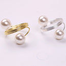 6-Piece Pearl Napkin Rings – Classic & Elegant Touch for Dinner Parties and Events