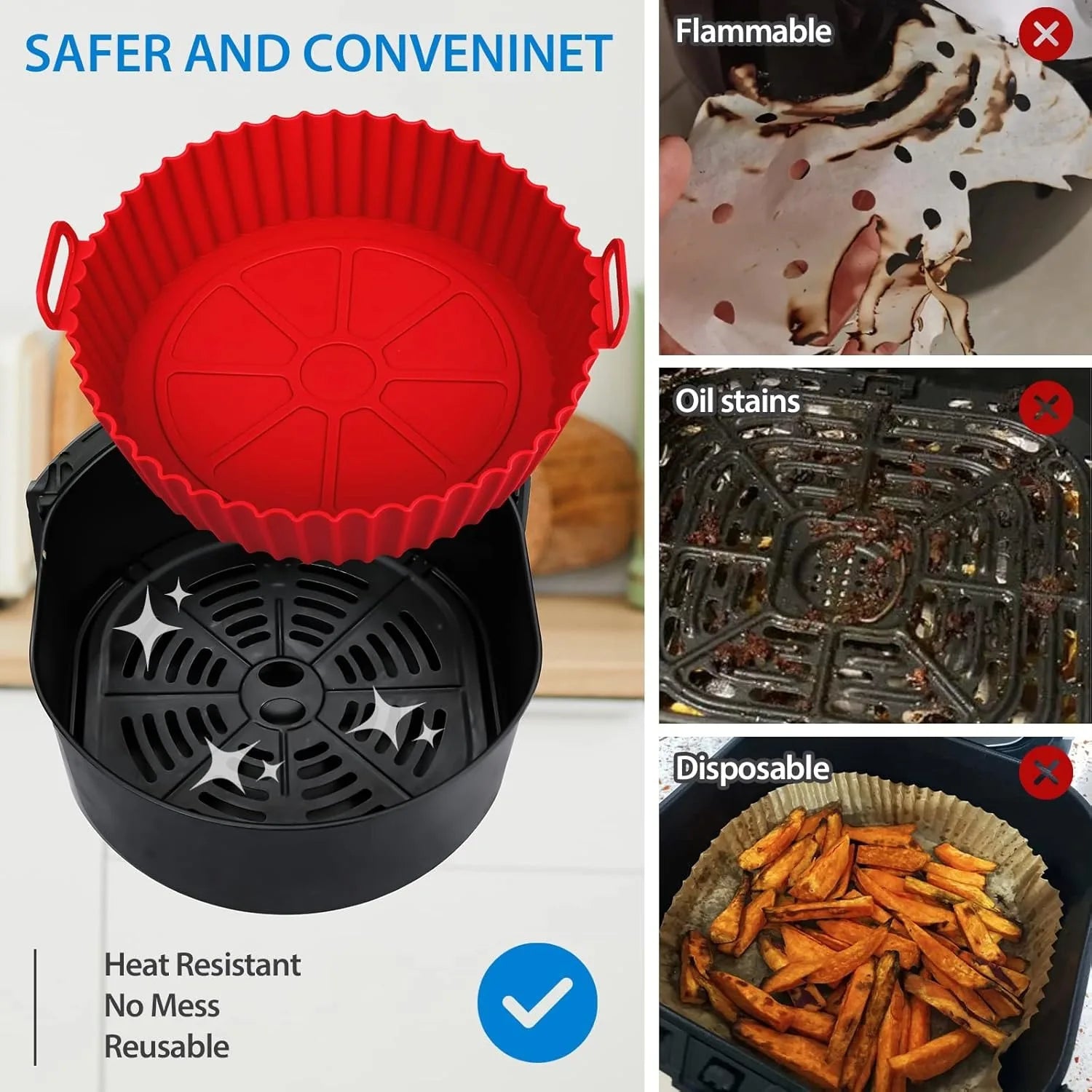 Silicone Baking Dish for Airfryer