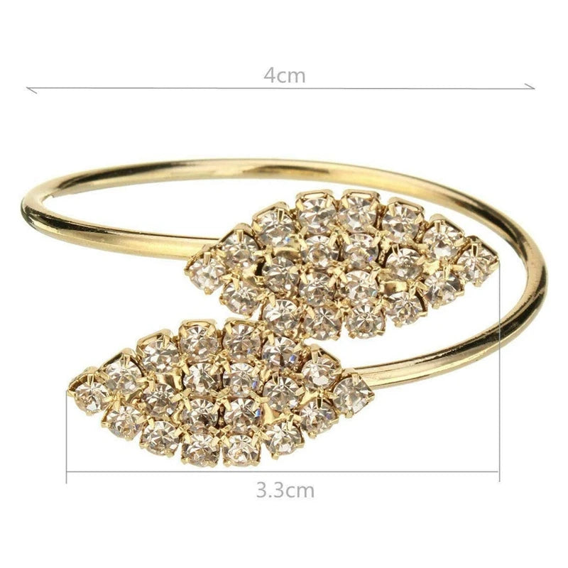 12pcs Gold Leaf Metal Napkin Rings