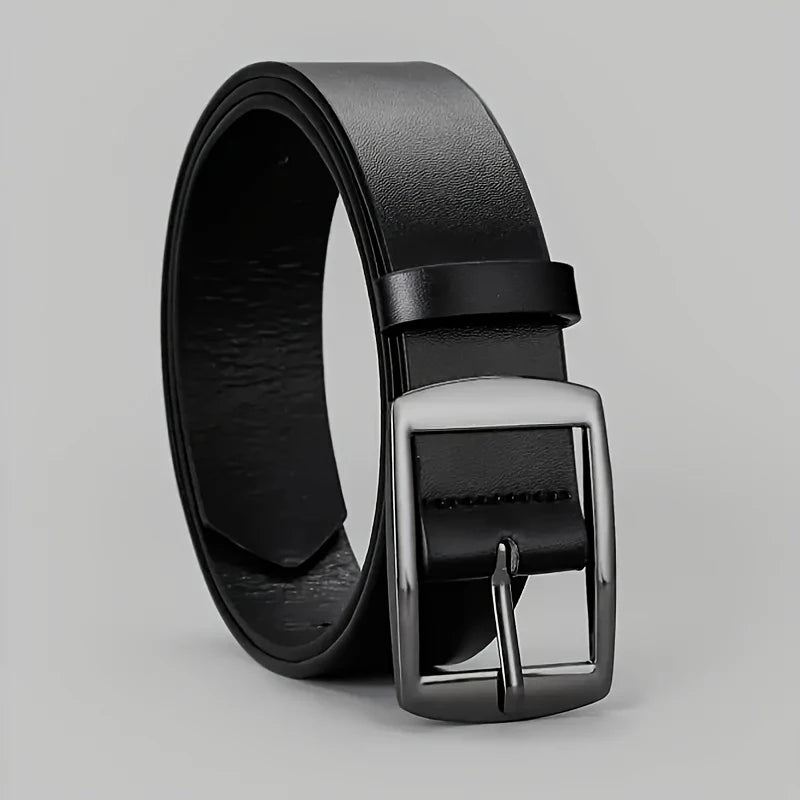 Elegant PU Leather Belt – Unisex Luxury Waist Strap for Jeans and More