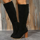 Frostelle Over Knee Botas de Salto Grosso para Mulher