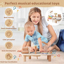 Brinquedo musical educativo em madeira – Aprenda e brinque com o ritmo! 