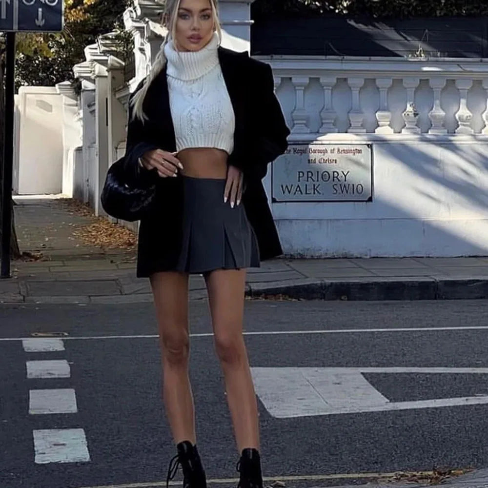 High Waist Pleated Skirt-Shorts – Casual and Versatile Style for Summer