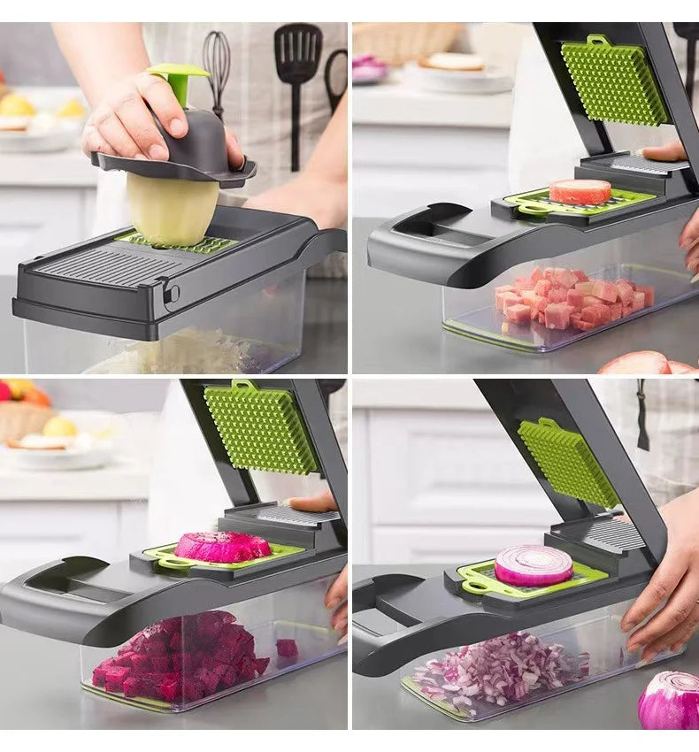 14-in-1 Vegetable Cutter – Save Money, Time & Add More Flavor to Your Kitchen!