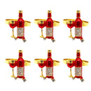 Conjunto de 6 argolas para guardanapos natalinos