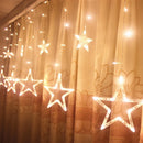 Cortina de Luzes LED em Forma de Estrela: Deixe a Magia Brilhar! 