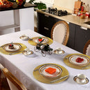 Set of 6 Round Braided Placemats – 34cm | Stylish & Practical Dining Table Decor