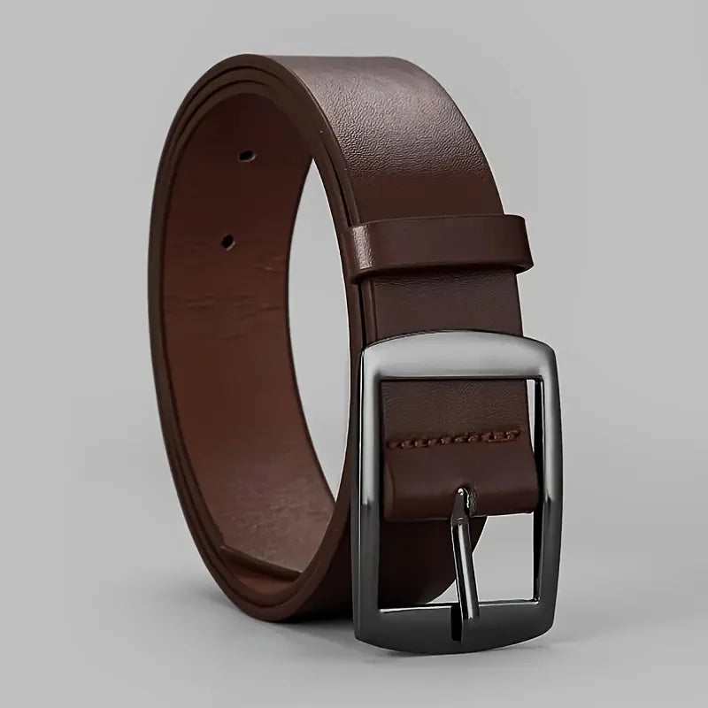 Elegant PU Leather Belt – Unisex Luxury Waist Strap for Jeans and More