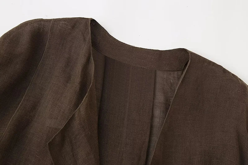 Wide Leg Pants Sets 2 Pieces Women Fashion Lace Up Kimono Tops Women's Suit Two Piece Set Spring Women Outfit