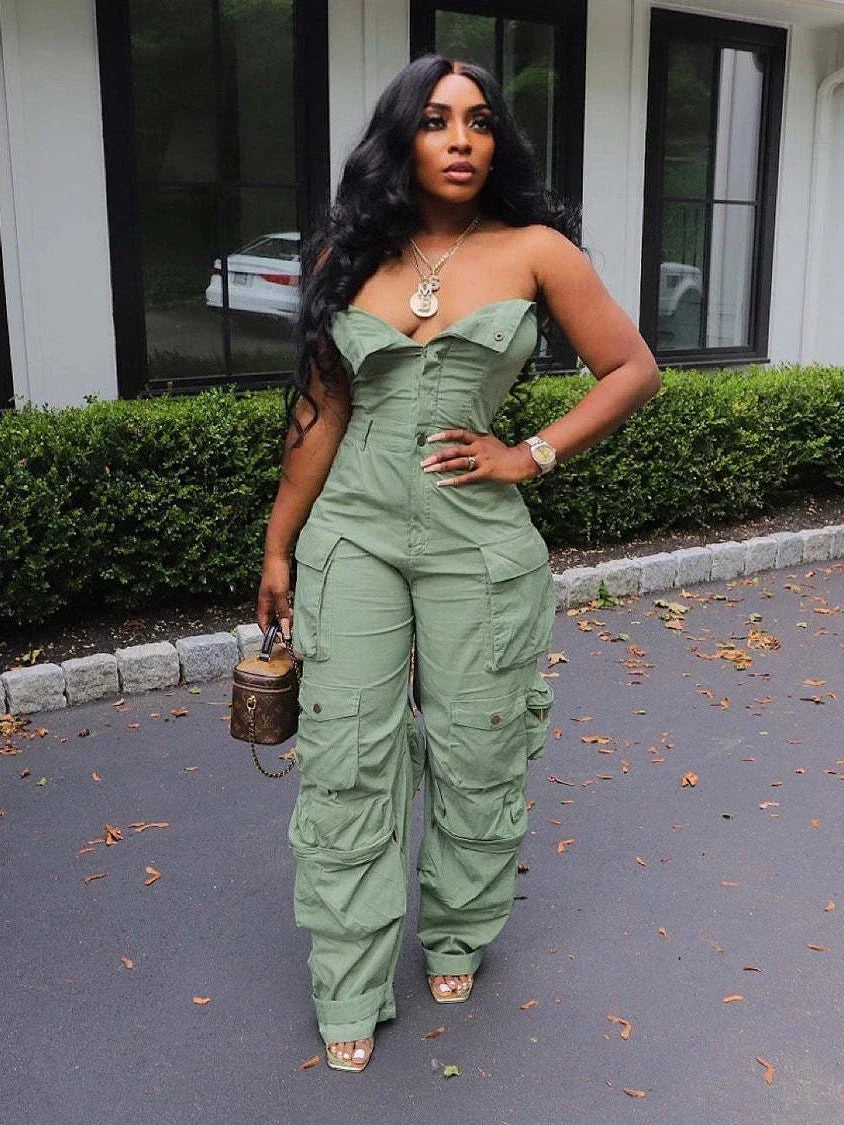 Women’s Cargo Jumpsuit – Confidence, Comfort & Style in One Piece