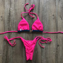 2023 Sexy Bikini Multicolor Swimsuit Women Swimwear Push Up Ribbed Bikini Set Brazilian Bathing Suit Beach Wear Bather Biquini