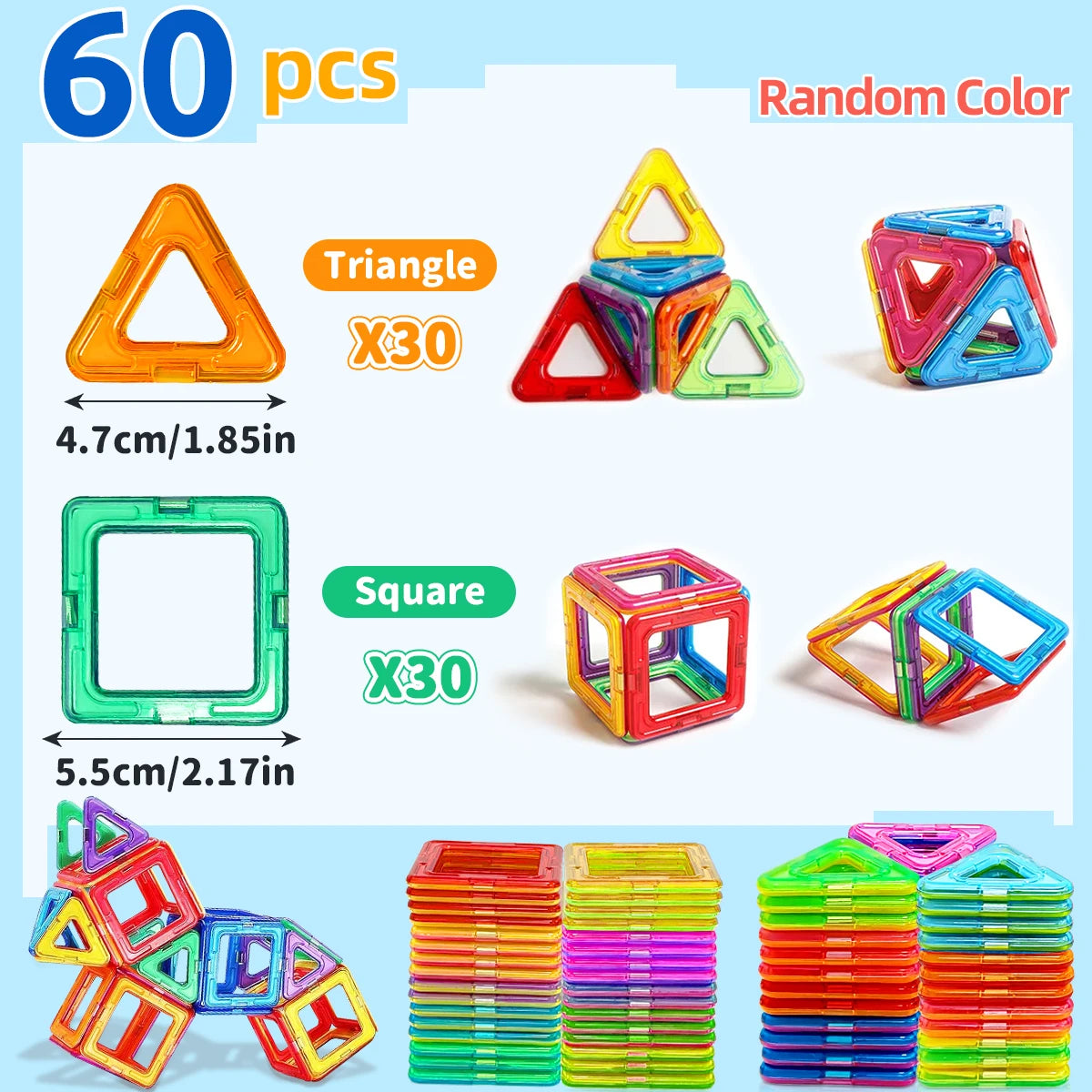 Magnetic Building Blocks – Medium STEM Construction & Learning Toy