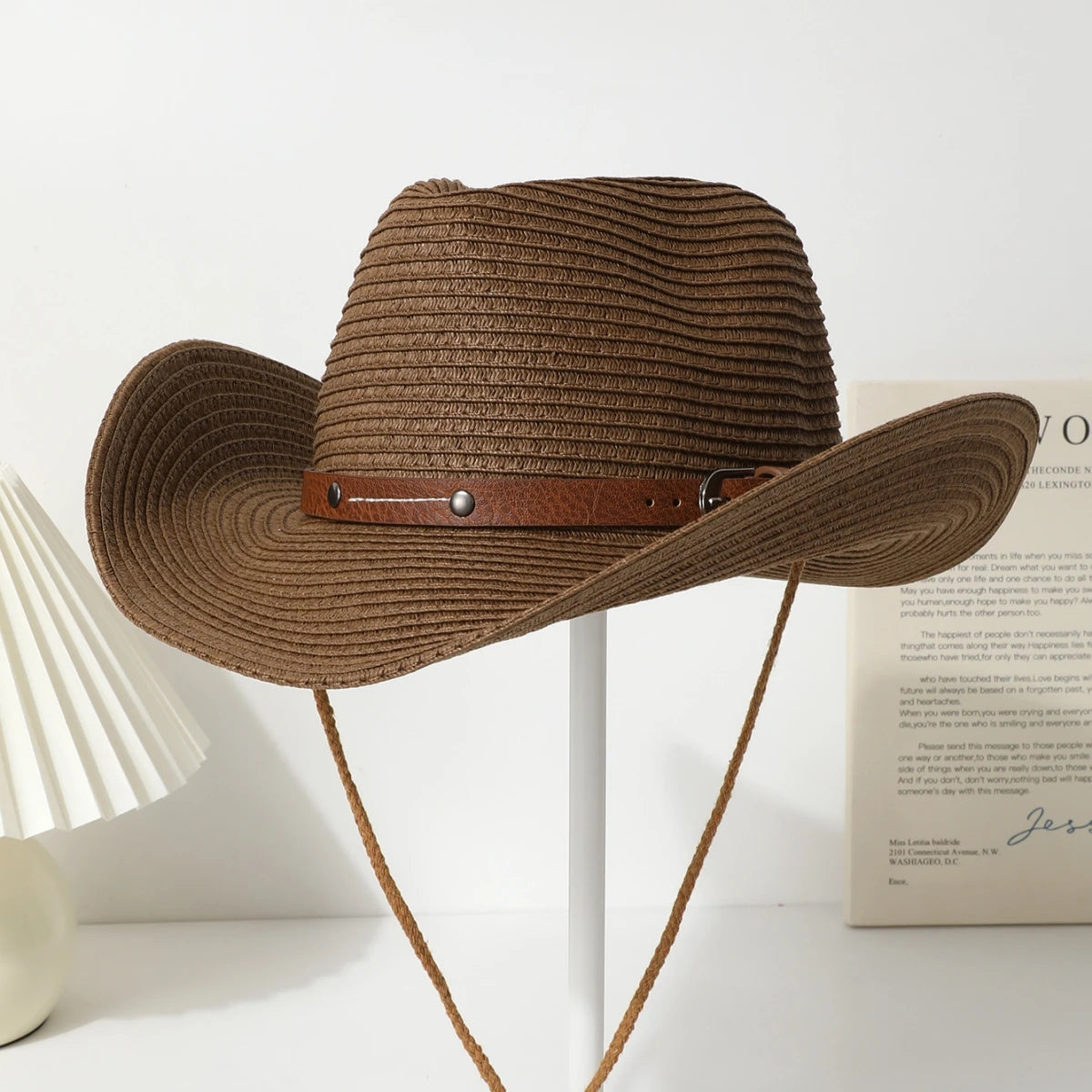 Unisex Western Style Wide-Brim Hat – All-Season Protection & Timeless Look