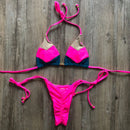 2023 Sexy Bikini Multicolor Swimsuit Women Swimwear Push Up Ribbed Bikini Set Brazilian Bathing Suit Beach Wear Bather Biquini