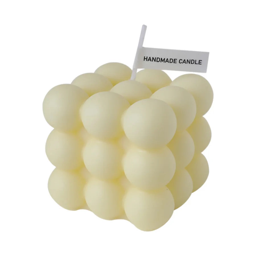 Handmade Soy Wax Aromatherapy Candle – Scented Decorative Cube/Ball Shape, Ideal for Home Decor & Wedding Gift