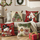 Capa de almofada de Natal de 45 cm para decoração festiva de casa.