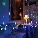Cortina de Luzes LED em Forma de Estrela: Deixe a Magia Brilhar! 