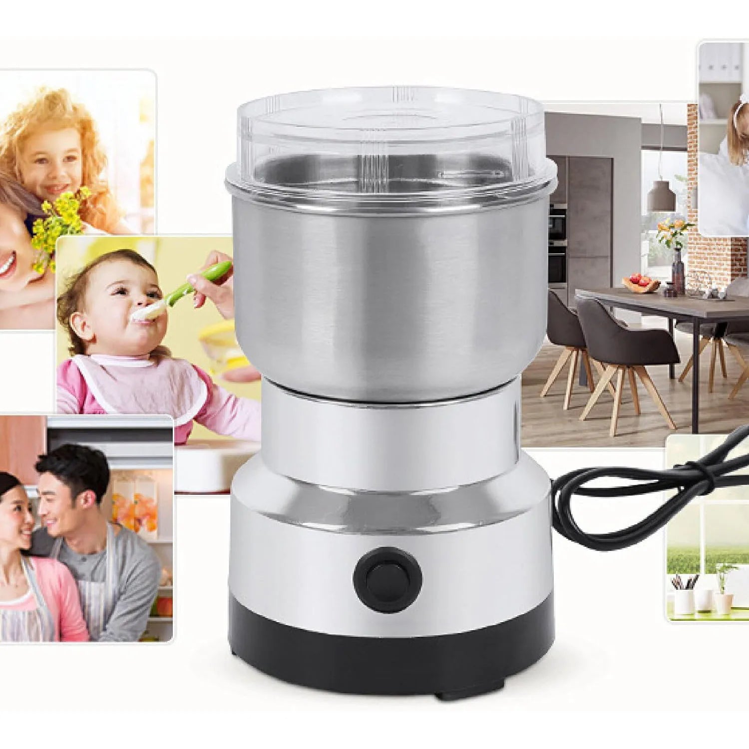 Manual Stainless Steel Spice Grinder