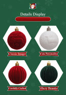 Conjunto de bolas de Natal em tons de vinho e verde: Elegância clássica para as festas de fim de ano!