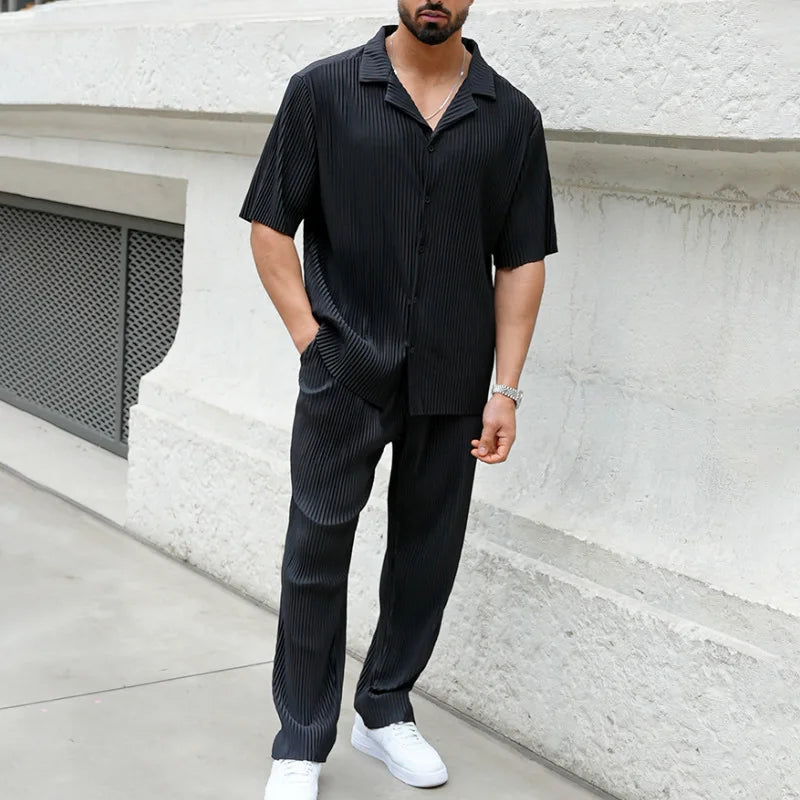 Men's Casual Pants Set for Spring and Summer