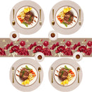 Set of 6 Round Braided Placemats – 34cm | Stylish & Practical Dining Table Decor