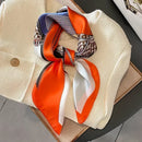 Luxury Print Satin Square Scarf – Elegant, Versatile & Lightweight for Everyday Use