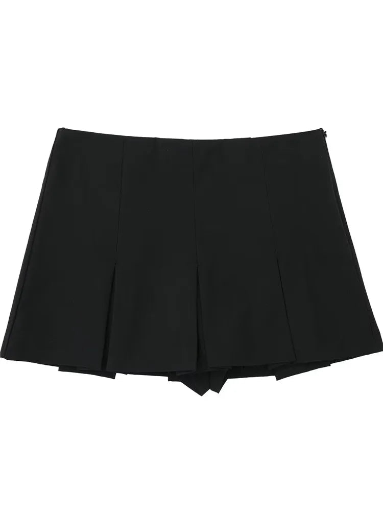 High Waist Pleated Skirt-Shorts – Casual and Versatile Style for Summer