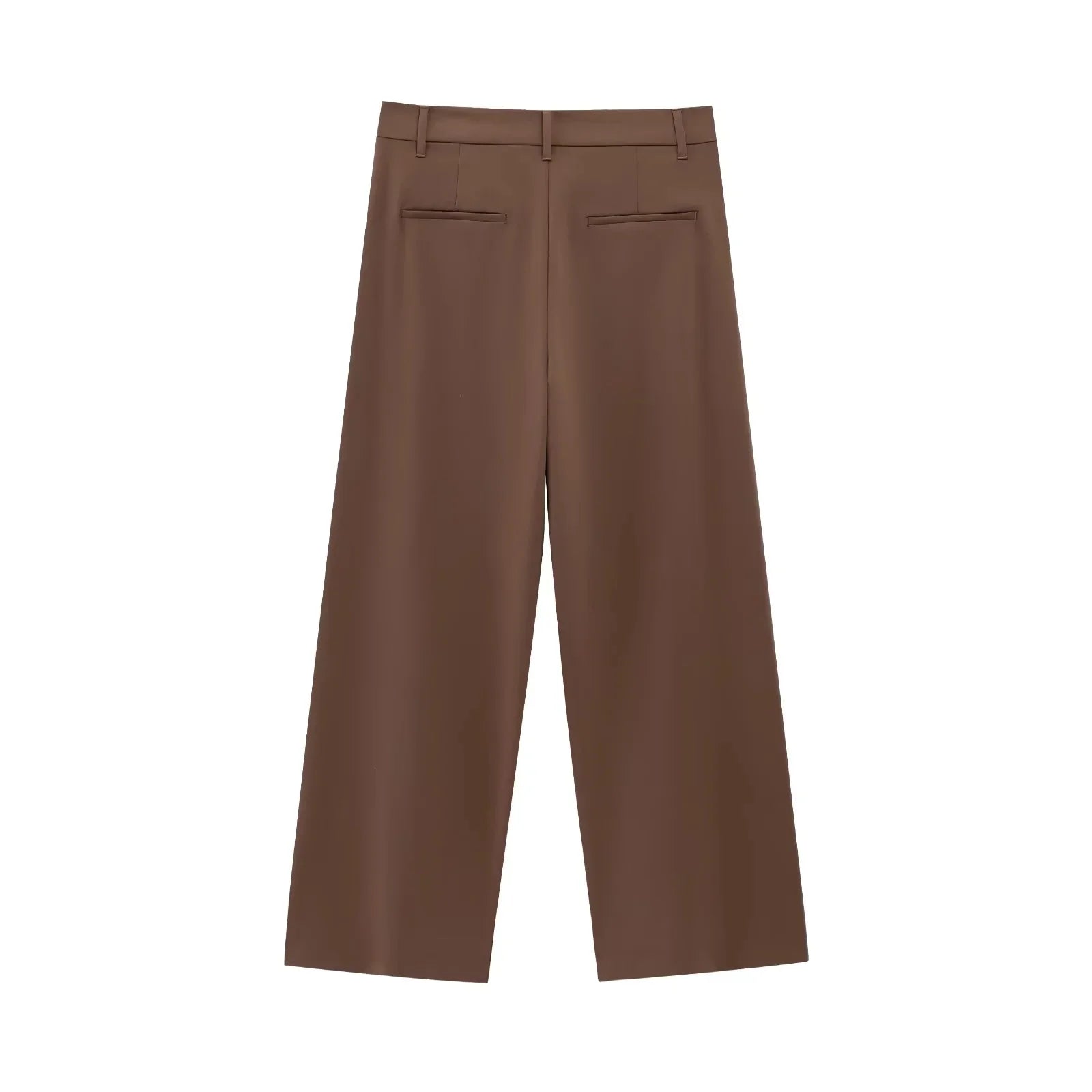 KONDALA Office Lady Casual Chic Solid Women Suit Single Button Sashes Loose Blazer Zipper Pants Fashion 2025 Autumn Winter Sets