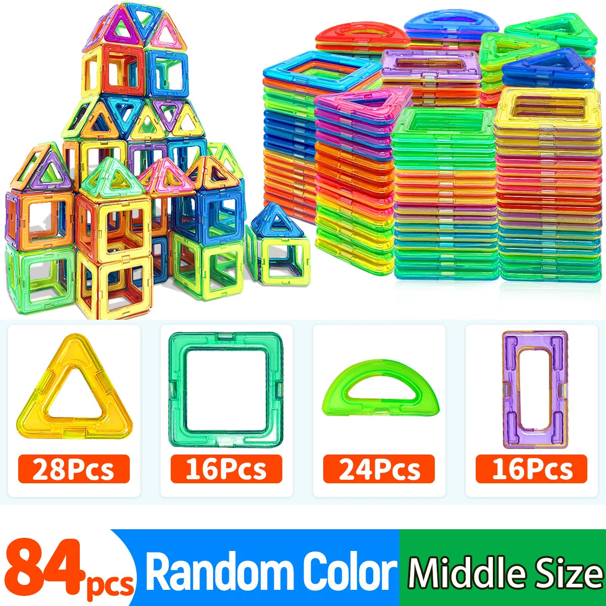 Magnetic Building Blocks – Medium STEM Construction & Learning Toy