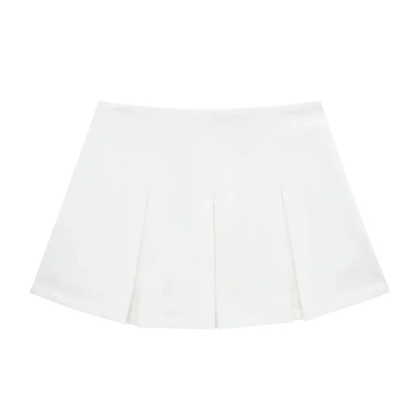 High Waist Pleated Skirt-Shorts – Casual and Versatile Style for Summer